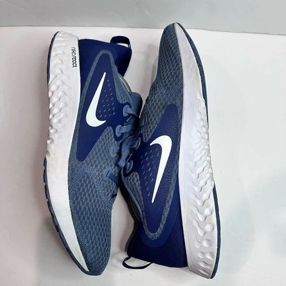 Nike React Blue Mesh Running Shoes - Picture 7 of 8